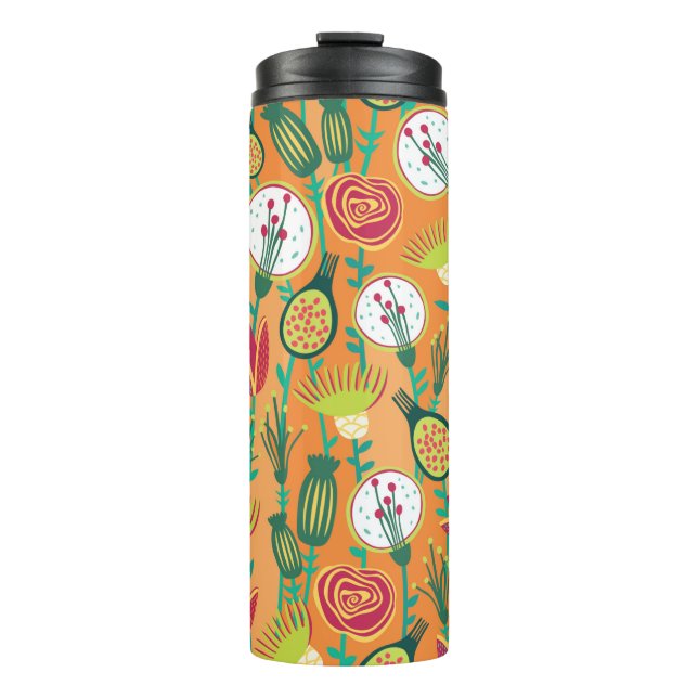 Bouteilles Isothermes Coloré floral continu motif (Devant)