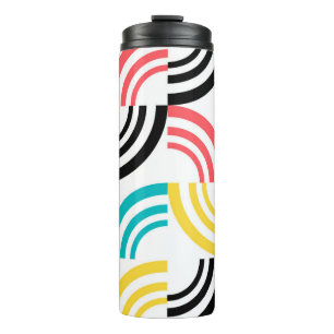 Bouteilles Isothermes Coloré, moderne, amusant, joyeux graphisme géométr
