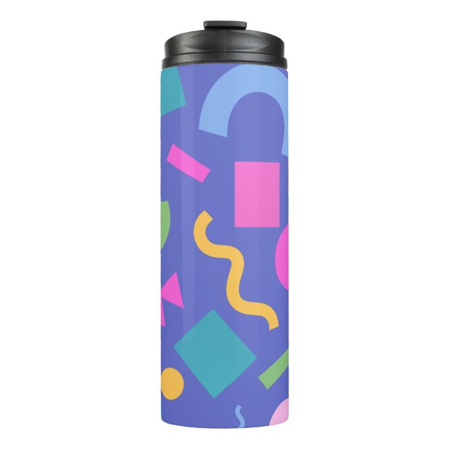 Bouteilles Isothermes Colorful Abstract Geometric Memphis Style Pattern (Devant)