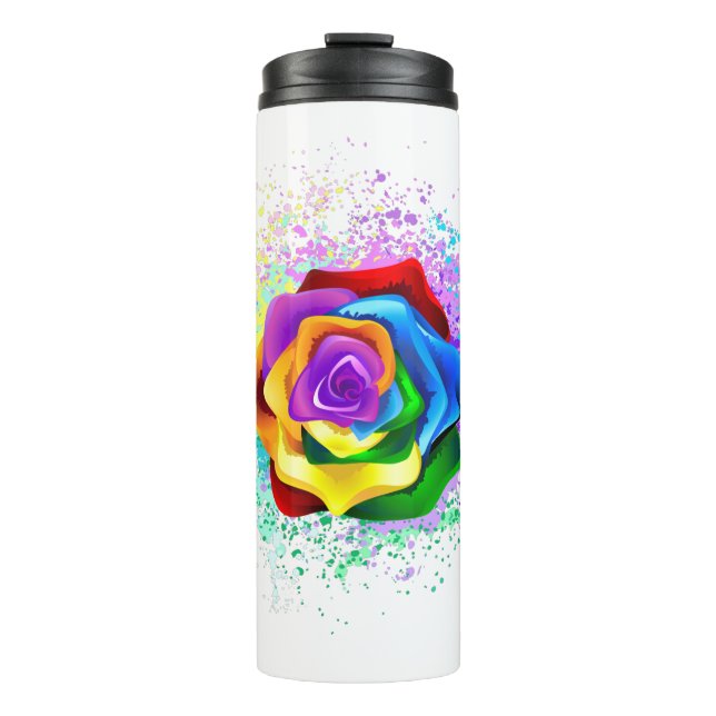Bouteilles Isothermes Colorful Rainbow Rose (Devant)