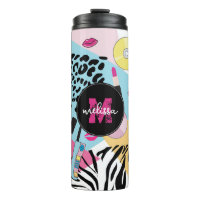 Colorful Retro 1990's Nineties Motif Monogramme