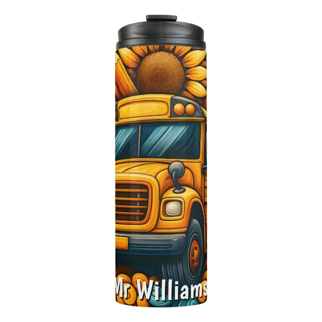 Bouteilles Isothermes Colourful Crayons Bus Driver Thermal Tumbler (Devant)