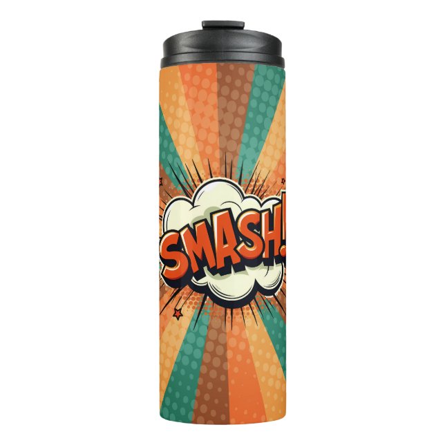 Bouteilles Isothermes Comic Pop Art SMASH! (Devant)