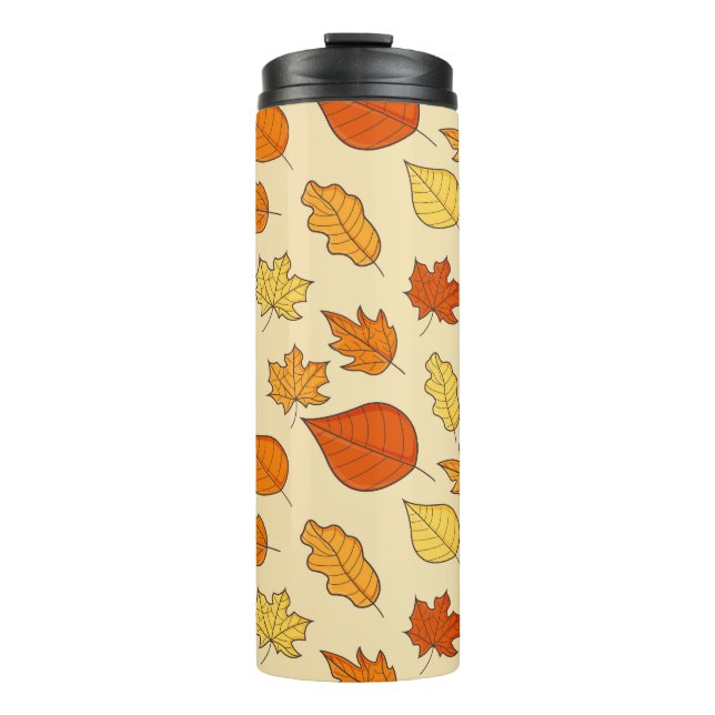Bouteilles Isothermes Concept feuille : Motif symbole d'automne (Devant)