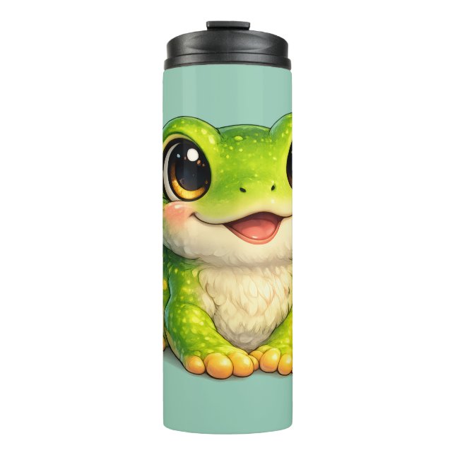 Bouteilles Isothermes Conception d'animal Kawaii de grenouille aux grand (Devant)