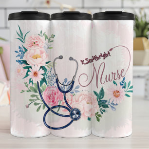 Bouteilles Isothermes Conception d'appréciation florale pour infirmière