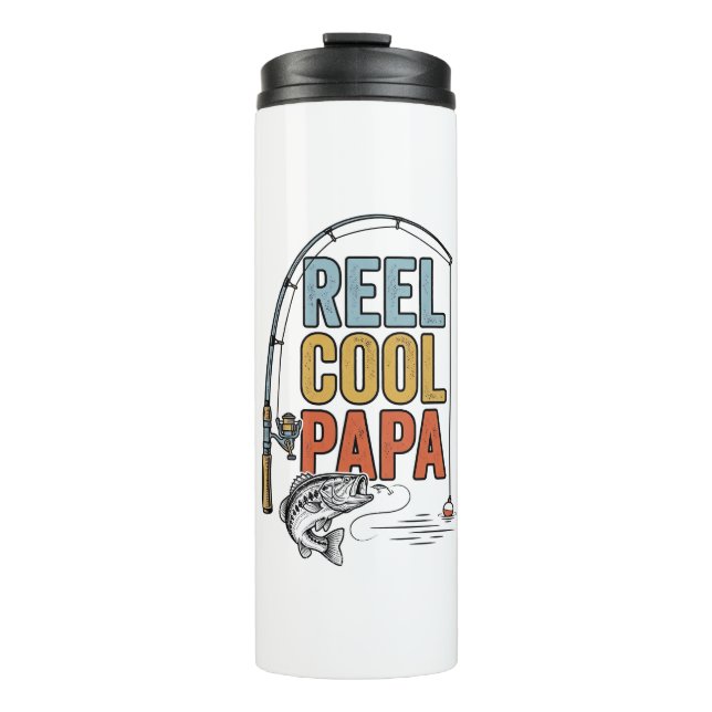 Bouteilles Isothermes Conception de chemise de pêche Reel Cool Papa_1 (Devant)