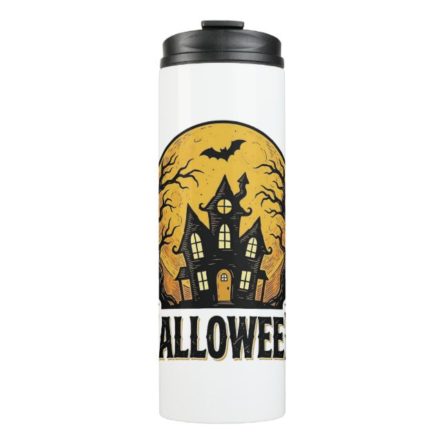 Bouteilles Isothermes Conception de chemise Halloween Maison Hantée Vint (Devant)