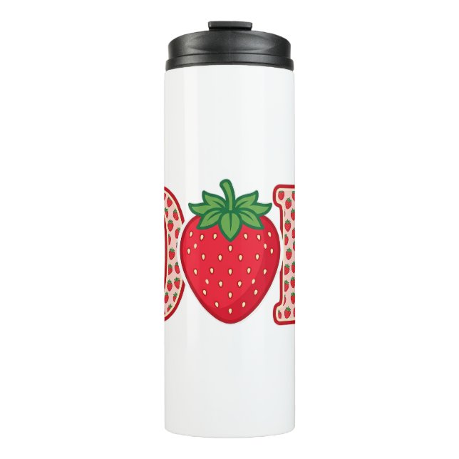 Bouteilles Isothermes Conception de chemise vectorielle lettrage fraise  (Devant)