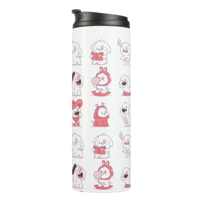 Bouteilles Isothermes conception de chien mignonne kawaii (Tourné sur la droite)
