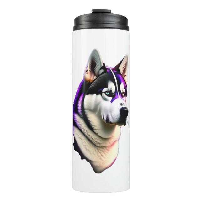 Bouteilles Isothermes Conception de chiens Husky (Devant)