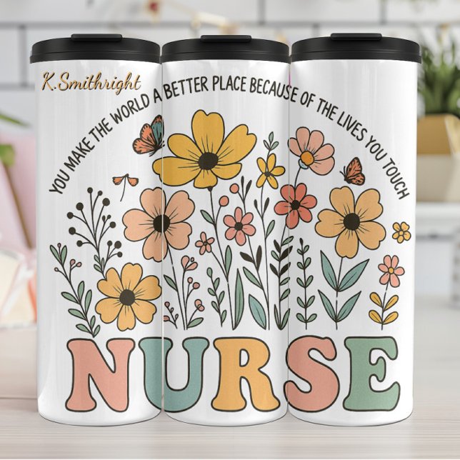 Bouteilles Isothermes Conception de citation inspirante pour infirmière  (Créateur téléchargé)