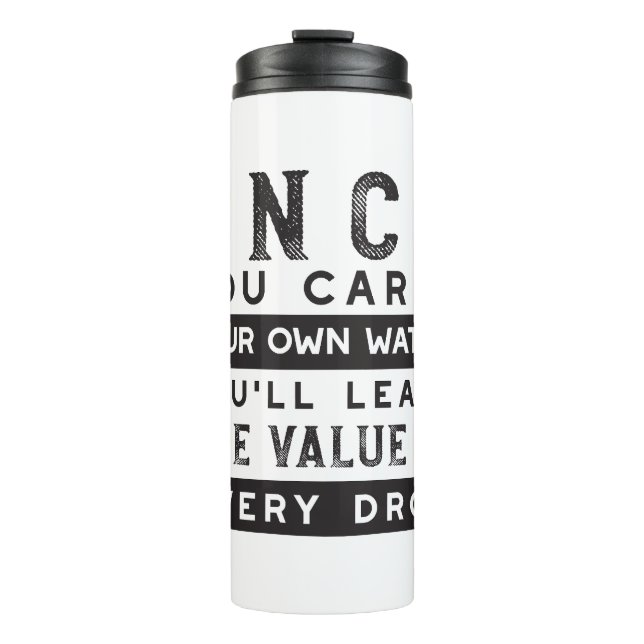 Bouteilles Isothermes Conception de devis de sagesse - Valeur de chaque  (Devant)