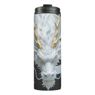 Bouteilles Isothermes Conception de fantasy artistique de dragon en or b