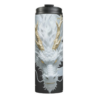 Bouteilles Isothermes Conception de fantasy artistique de dragon en or b