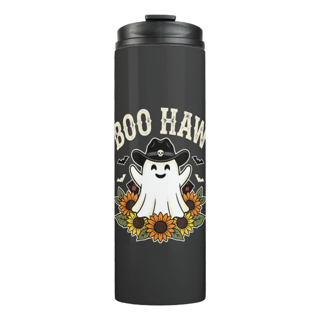 Bouteilles Isothermes Conception de fantôme Halloween occidental Boo Haw (Devant)