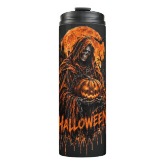Bouteilles Isothermes Conception de Halloween de la Faucheuse Citrouille