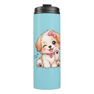 Bouteilles Isothermes Conception de housse de mug pour chiot mignon – Cr