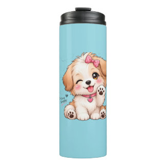 Bouteilles Isothermes Conception de housse de mug pour chiot mignon – Cr