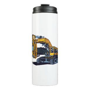 Bouteilles Isothermes Conception de la machine d'excavateur jaune
