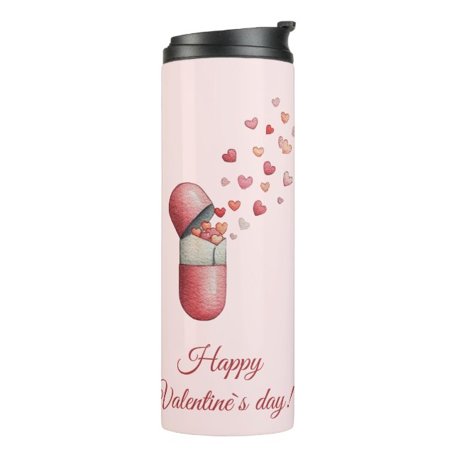 Bouteilles Isothermes Conception de la Saint-Valentin Love Medicine (Tourné sur la gauche)