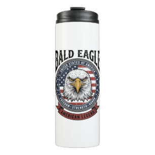 Bouteilles Isothermes Conception de T-Shirt Patriotique Aigle Chauve Vin