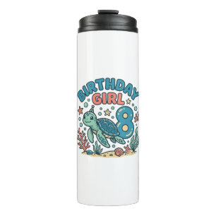 Bouteilles Isothermes Conception de t-shirt pour les 8 ans de la tortue 