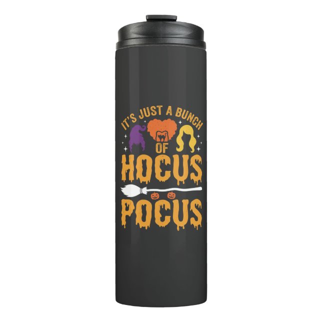 Bouteilles Isothermes Conception de vecteur de sorcière de Hocus Pocus H (Devant)