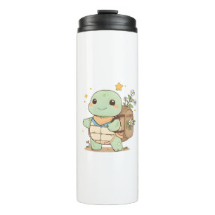 Bouteilles Isothermes Conception de voyage de tortue d'aventure mignonne