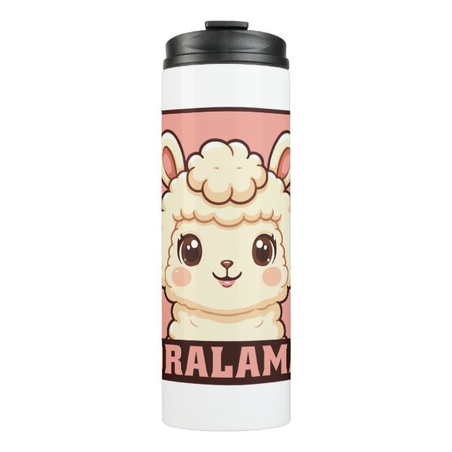 Bouteilles Isothermes Conception d'illustration de lama mignon (Devant)