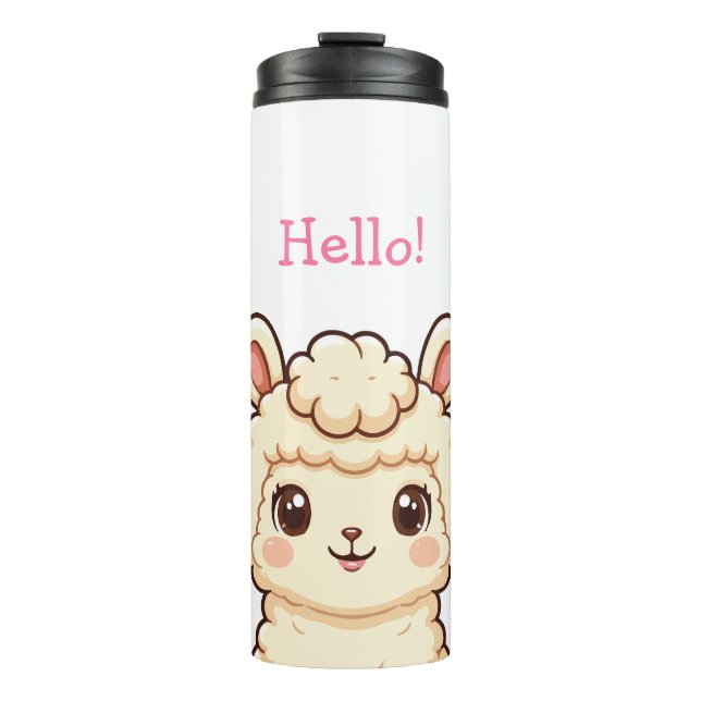 Bouteilles Isothermes Conception d'illustration de lama mignon (Devant)