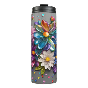 Bouteilles Isothermes Conception florale 3D