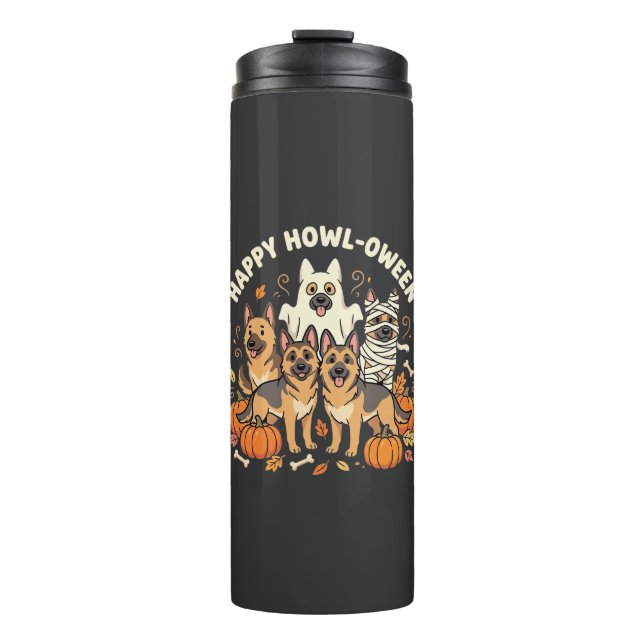 Bouteilles Isothermes Conception Howl-Oween Halloween Fantôme Berger All (Devant)