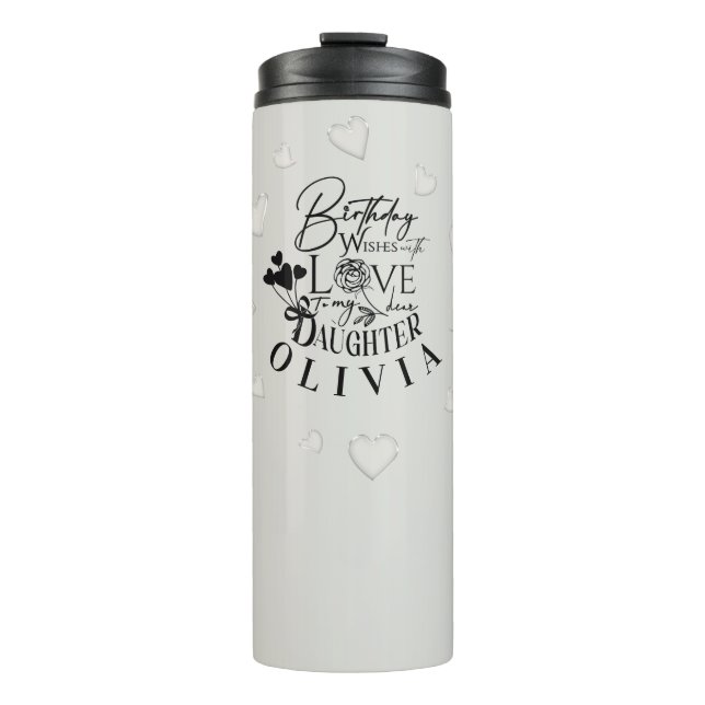 Bouteilles Isothermes Conception simple moderne pour l'anniversaire d'un (Devant)