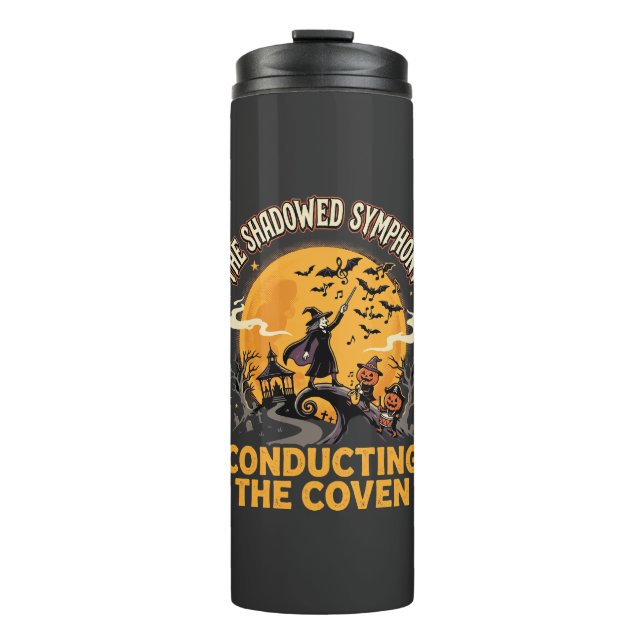 Bouteilles Isothermes Conducteur de coven d'Halloween (Devant)