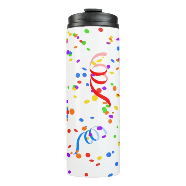 Bouteilles Isothermes Confetti streamer party carnival (Devant)