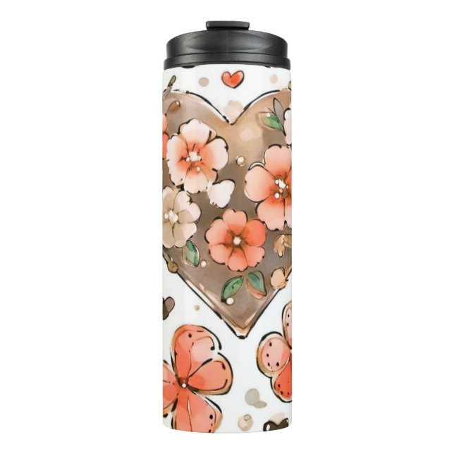 Bouteilles Isothermes Confortable Terre tonique Papillon Design (Devant)
