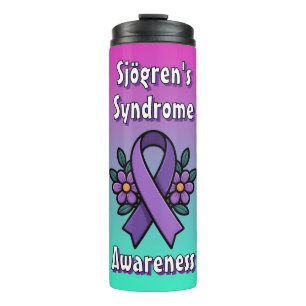Bouteilles Isothermes Conscience du syndrome de Sjögren Ruban Violet