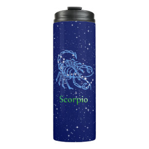 Bouteilles Isothermes Constellation du Scorpion et signe du zodiaque ave
