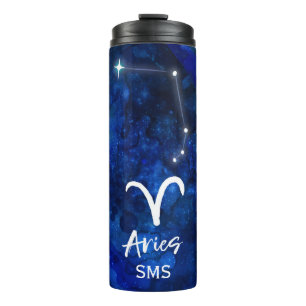 Bouteilles Isothermes Constellation du zodiaque Bélier Monogramme Galaxi