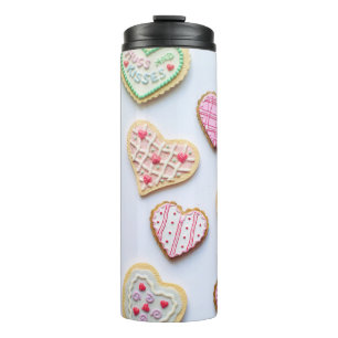 Bouteilles Isothermes Cookies en forme de coeur pour la Saint-Valentin  