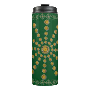 Bouteilles Isothermes Cool africain Sunflower Polka Dot Art Design d'imp