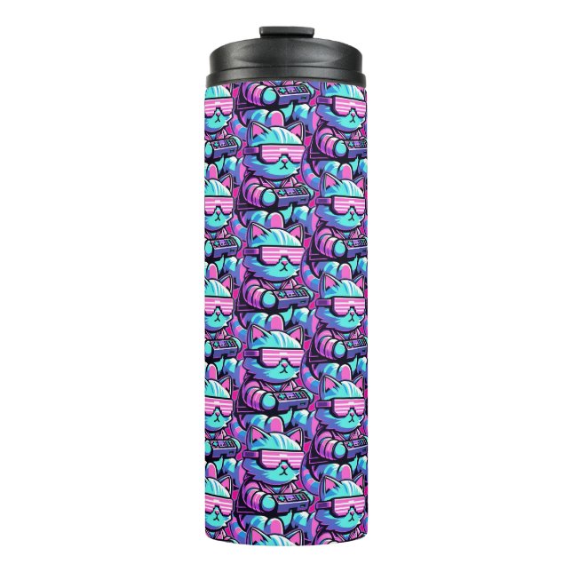 Bouteilles Isothermes Cool Cat Gamer (Devant)