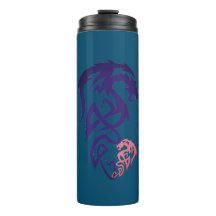 Cool Dragon Minimaliste Unique Thermal Tumbler