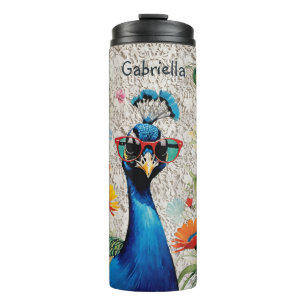 Bouteilles Isothermes Cool Peacock dans Shades Floral et dentelle