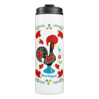 Coq traditionnel du Portugal en noir
