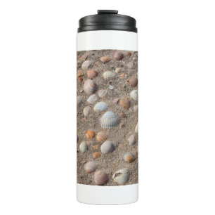 Bouteilles Isothermes Coquillages marins sur la plage