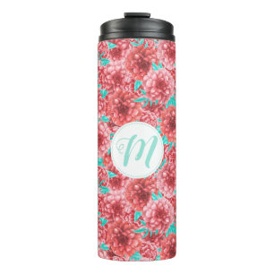 Bouteilles Isothermes Coral Floral Patte & Monogramme