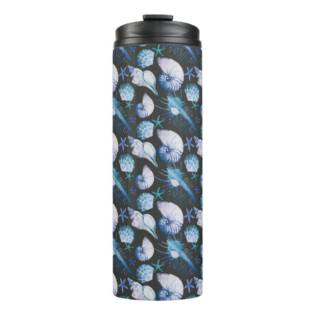 Bouteilles Isothermes Coraux avec Motif de coquillages (Devant)