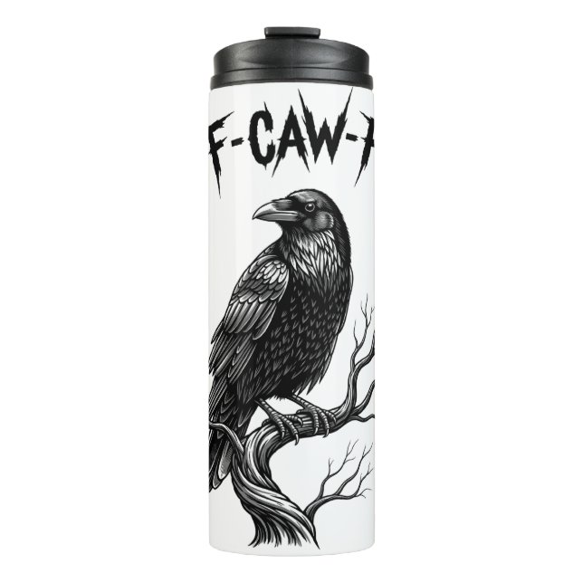 Bouteilles Isothermes Corbeau - F-Caw-F (Devant)